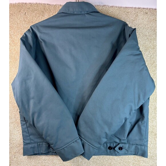 Vintage Men’s Delivery Canvas Jacket Zip USA Large Green NWOT 80s Work Cropped - Picture 3 of 7